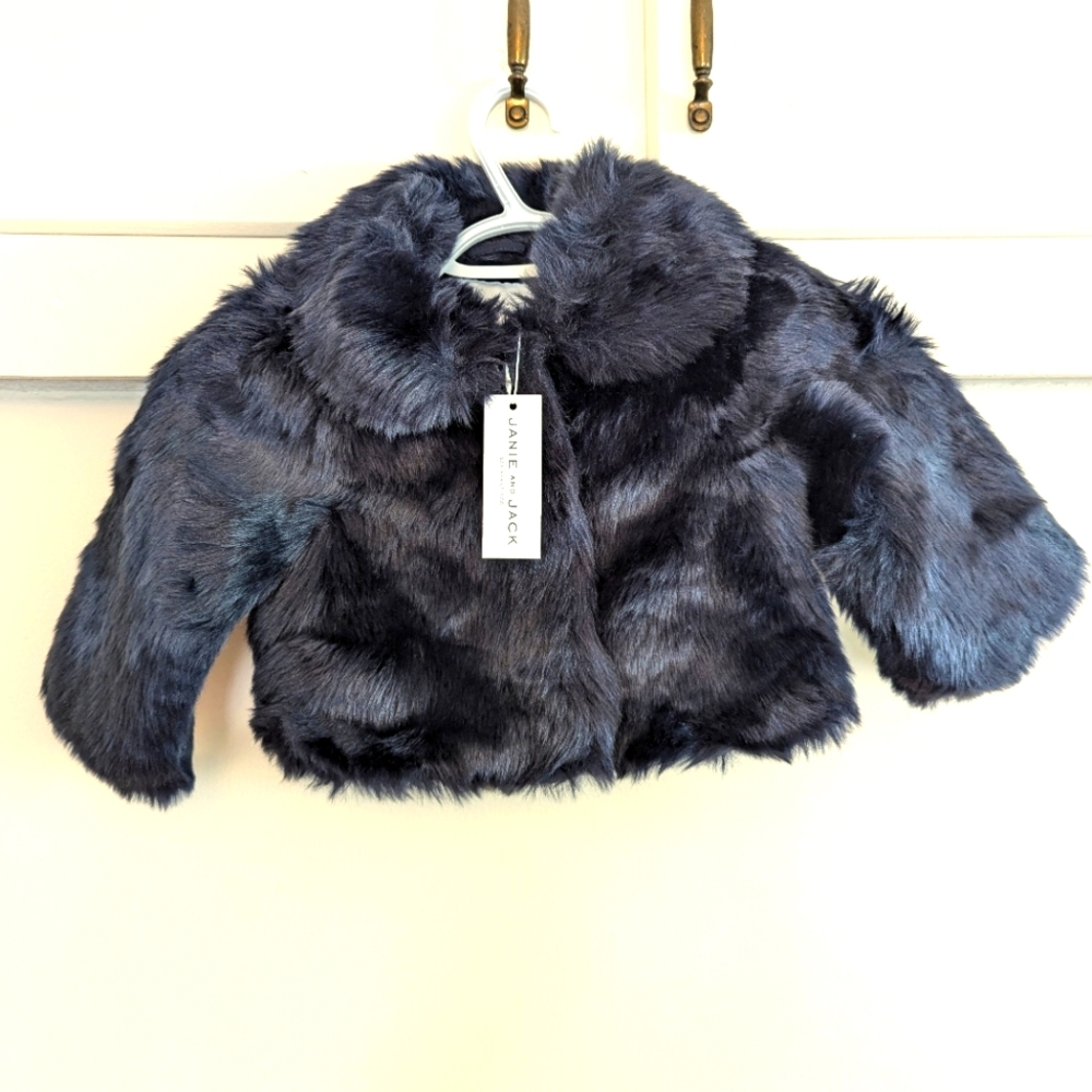 Janie & Jack black coat 3-4 years old kids